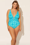 Molly is wearing a 14 suit, she has a 36DD bust and a 33" waist.