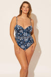 Molly is wearing a 14 suit, she has a 36DD bust and a 33" waist.
