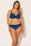 Molly is wearing a 14 suit, she has a 36DD bust and a 33" waist.