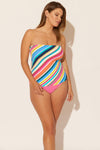 Molly is wearing a 14 suit, she has a 36DD bust and a 33" waist.