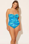 Molly is wearing a 14 suit, she has a 36DD bust and a 33" waist.