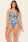 Sara is wearing a 10 suit, she has a 36D bust and a 30.5” waist.