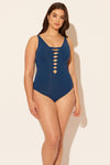 Sara is wearing a 10 suit, she has a 36D bust and a 30.5” waist.