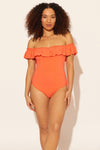 Zoe is wearing a 8 suit, she has a 34D bust and a 29” waist.