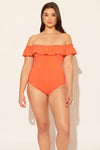 Sara is wearing a 10 suit, she has a 36D bust and a 30.5” waist.