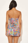 TWIST BANDEAU TANKINI TOP - GROOVY MULTI