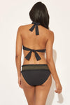 SMOCKED HIPSTER BOTTOMS - BLACK