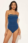 SMOCKED BAND 1 PC - NAVY