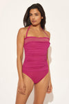 SMOCKED BAND 1 PC - ROUGE