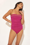 SMOCKED BAND 1 PC - ROUGE