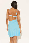 RUFFLE SKIRT - OVERBOARD BLEU