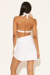 RUFFLE SKIRT - WHITE