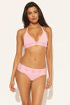 BANDED HIPSTER BOTTOMS - PINK LEMONADE