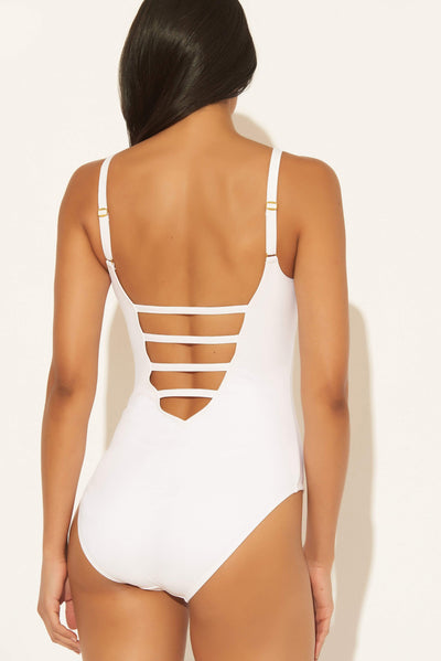 LACE DOWN 1 PC - WHITE
