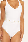 BELTED TANK 1 PC - WHITE