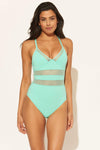 CROSS OVER BACK MESH 1 PC - TURQS & CAICOS