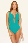 LACE DOWN GOLD 1 PC - SEA DIVE