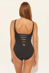 LACE DOWN TWIST 1 PC - BLACK
