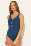 LACE DOWN TWIST 1 PC - NAVY
