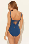 LACE DOWN TWIST 1 PC - NAVY