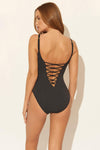 LACE DOWN 1 PC - BLACK