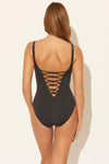 LACE DOWN 1 PC - BLACK