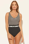 BELTED TANK 1 PC - BLACK MULTI