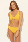 RUCHED BACK BOTTOMS - SUNSET YELLOW
