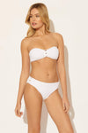 SIDE PANEL HIPSTER BOTTOMS - WHITE