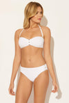 SIDE PANEL HIPSTER BOTTOMS - WHITE