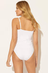 BASKET WEAVE TANKINI TOP - WHITE