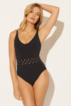 BASKET WEAVE TANK 1 PC - BLACK