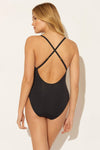 BASKET WEAVE LACE DOWN 1 PC - BLACK