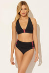 HALTER BRA TOP - BLACK