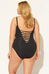 (PLUS) LACE DOWN 1 PC - BLACK