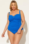 (PLUS) PANEL TANKINI TOP - ARUBA BLEU