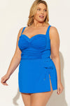 (PLUS) COVER UP SKIRT - ARUBA BLEU