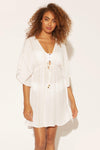 CAFTAN - WHITE / GOLD