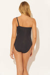 ONE SHOULDER TWIST 1 PC - BLACK
