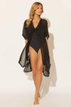 KIMONO CAFTAN- BLACK