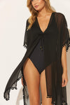 KIMONO CAFTAN- BLACK