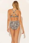 SHIRRED HIGH WAIST BOTTOMS - CHEETAH