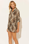 SHIRT DRESS - SNAKE