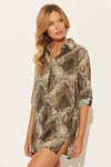 SHIRT DRESS - SNAKE
