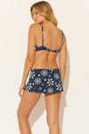 SKIRTED HIPSTER BOTTOMS - NAVY FLORAL