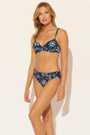 SARONG BOTTOMS - NAVY FLORAL