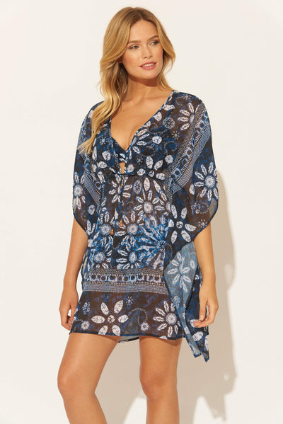 CAFTAN - NAVY FLORAL