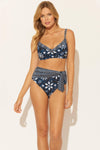 BRALETTE D CUP TOP - NAVY FLORAL