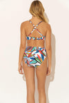 RUCHED U/W D CUP TOP -  LUSH MULTI