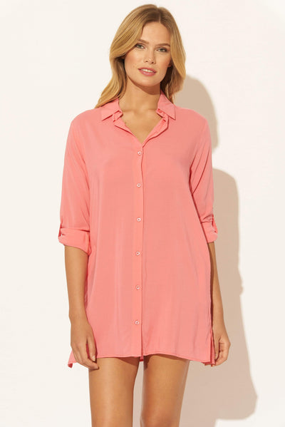 SHIRT DRESS - CORAL REEF
